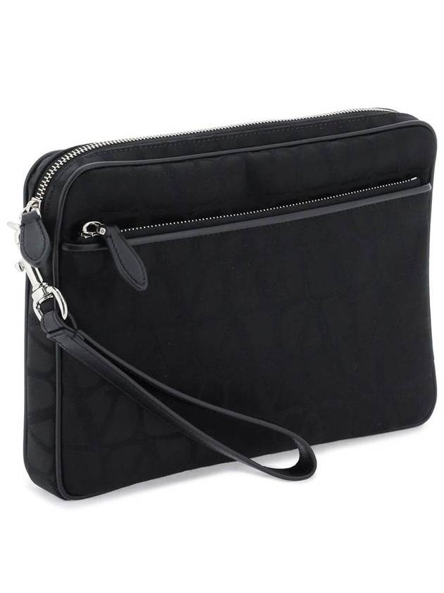 Toilet Econograph Clutch Bag Black - VALENTINO - BALAAN 4