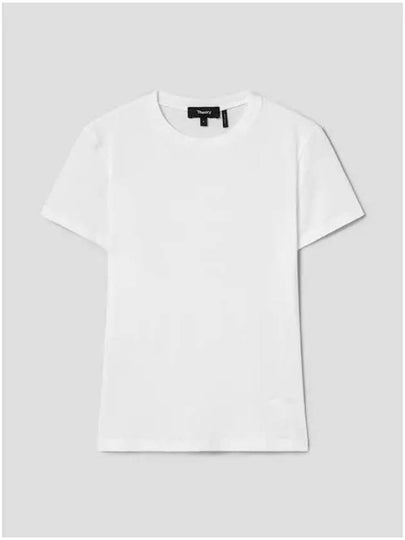 Women's Tiny Cotton Short Sleeve T-Shirt White - THEORY - BALAAN 2