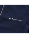 Quarter Zip Sweatshirt Navy - TORY BURCH - BALAAN 7