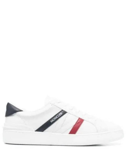 Men's Monaco M Leather Low Top Sneakers White - MONCLER - BALAAN 2