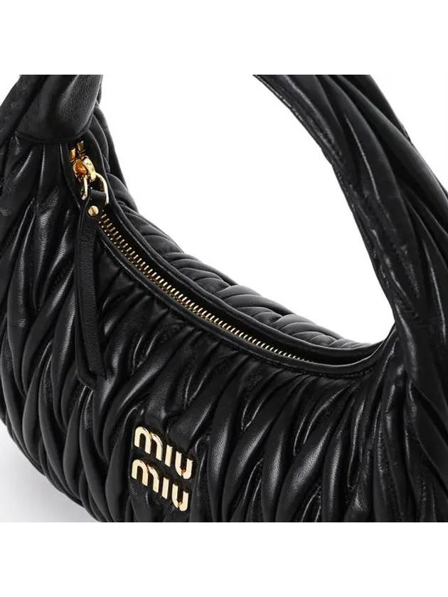 Wander Materasse Nappa Leather Shoulder Bag Black - MIU MIU - BALAAN 6