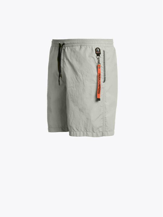 Mitch Embossed Logo Swim Shorts Grey - PARAJUMPERS - BALAAN 3