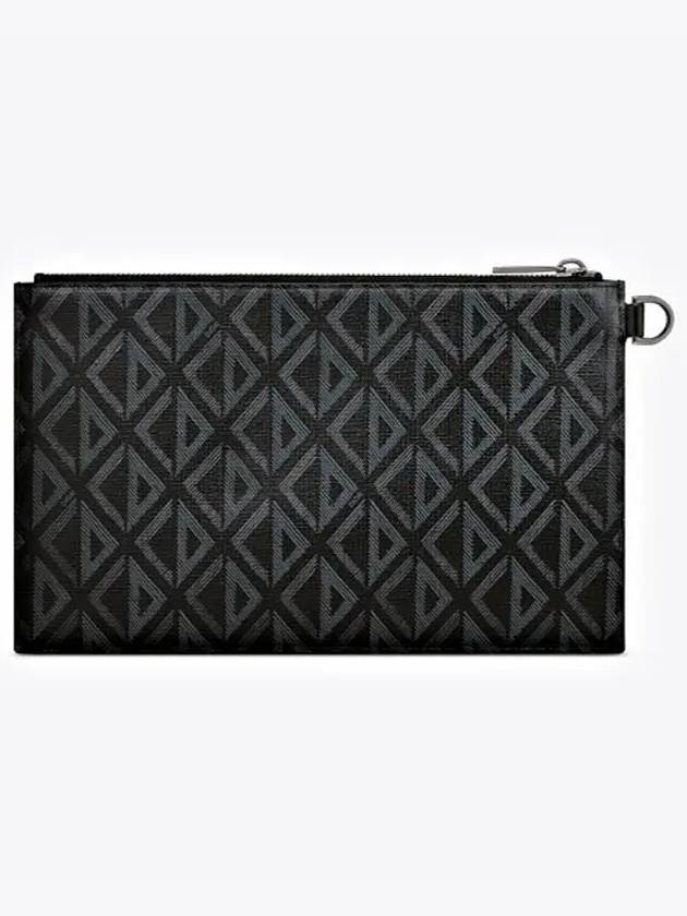 CD Diamond A5 Clutch Bag Black - DIOR - BALAAN 3