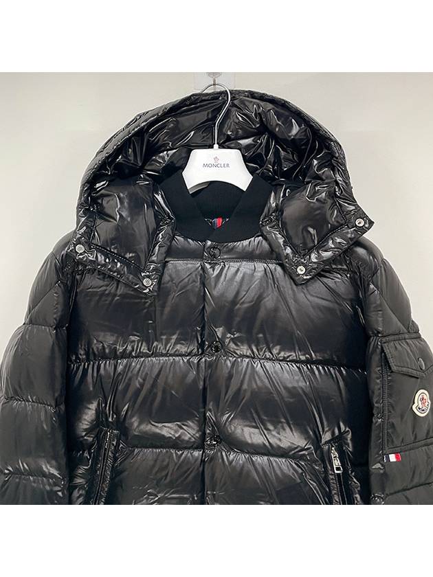 Men s Logo Patch MALJASSET Down Padded Jacket Black 1A00006 5963V 999 - MONCLER - BALAAN 3