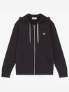 Tricolor Fox Patch Zip Up Hoodie Black - MAISON KITSUNE - BALAAN 2