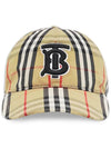 TB Logo Monogram Motif Vintage Check Ball Cap Beige - BURBERRY - BALAAN 3