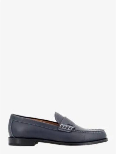 Granville Grained Calfskin Loafers Navy - DIOR - BALAAN 2