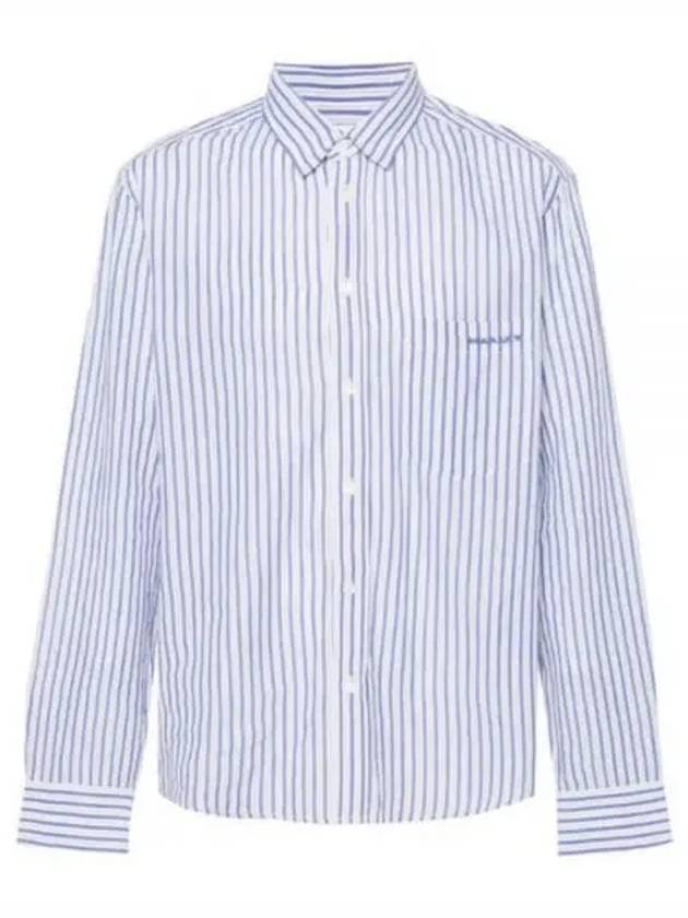 Jasolo Striped Long Sleeve Shirt Blue - ISABEL MARANT - BALAAN 2