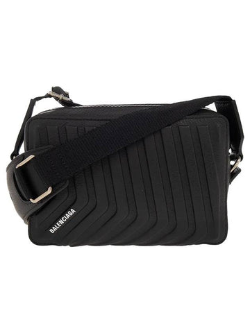 Logo Leather Car Camera Cross Bag Black - BALENCIAGA - BALAAN 1