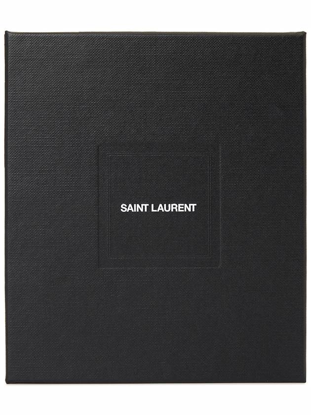 East West Leather Half Wallet Black - SAINT LAURENT - BALAAN 10