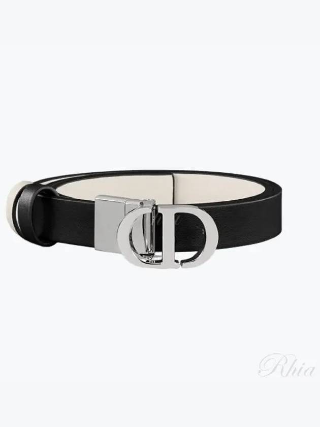 30 Montaigne Reversible Leather Belt Black - DIOR - BALAAN 2