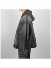 Distressed Denim Hoodie Black - BALENCIAGA - BALAAN 4