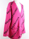 Women s Multi Logo Wool Over Cardigan - BALENCIAGA - BALAAN 6