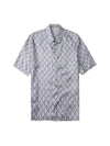 CD Diamond Silk Twill Short Sleeved Shirt Deep Grey - DIOR - BALAAN 9