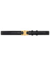 Triomphe Taurillon Medium Leather Belt Black - CELINE - BALAAN 2