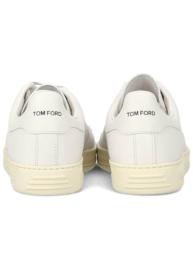 Grain Leather Low Top Sneakers White - TOM FORD - BALAAN 6
