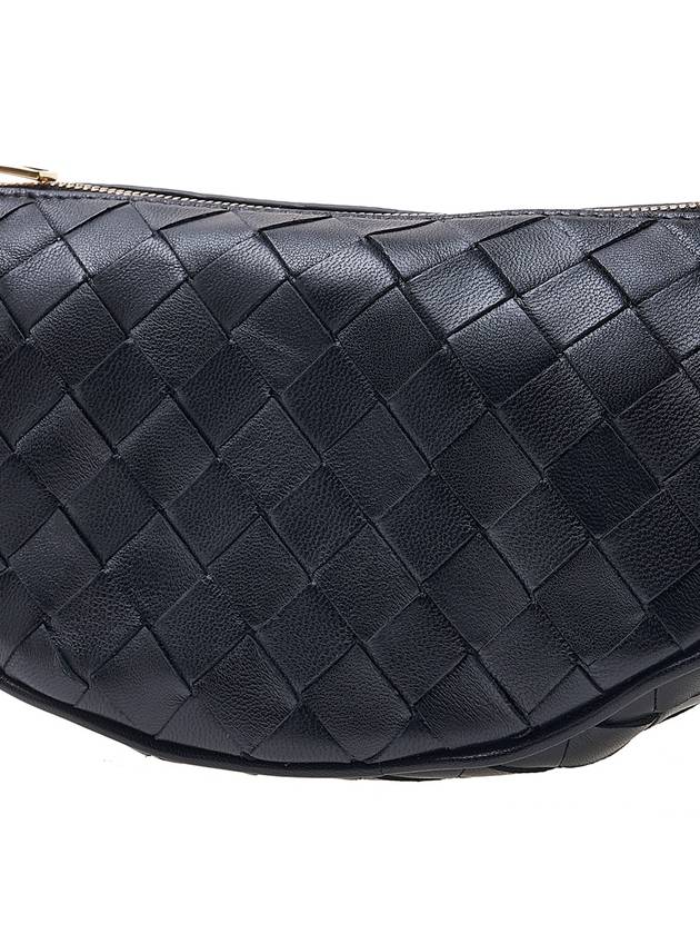 Intrecciato Strap Pouch Tote Bag Black - BOTTEGA VENETA - BALAAN 7