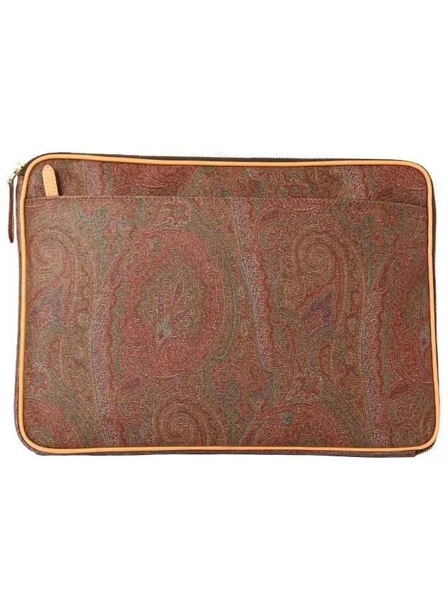 Paisley Clutch Bag Brown - ETRO - BALAAN 3