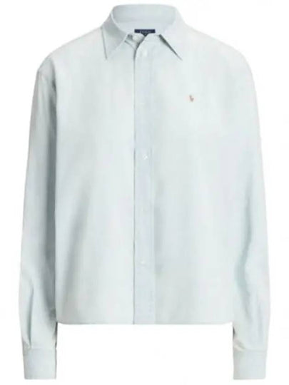 Pony Logo Long Sleeve Shirt Light Blue - POLO RALPH LAUREN - BALAAN 2