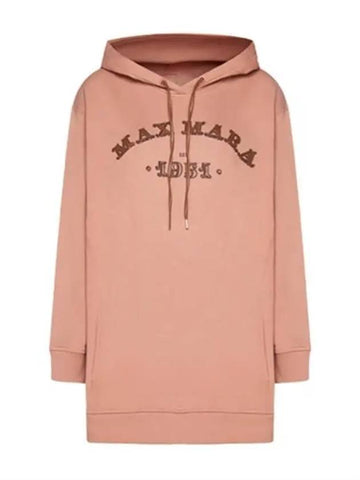 ADITO HOODED TSHIRT ADITO ANTIQUE ROSE - MAX MARA - BALAAN 1