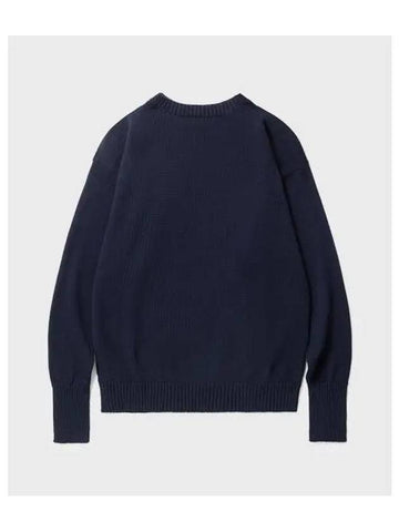 ANDERSEN Seaman Crew Neck Navy Blue - ANDERSEN-ANDERSEN - BALAAN 1