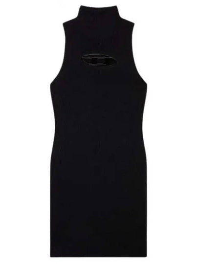 M-Onerva Logo Sleeveless Mini Dress Black - DIESEL - BALAAN 2