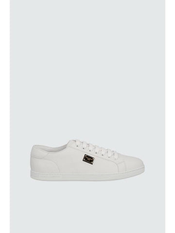 Saint Tropez Calfskin Sneakers White - DOLCE&GABBANA - BALAAN 1