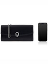 Woman's Gancini Mini Shoulder Bag Black - SALVATORE FERRAGAMO - BALAAN 7