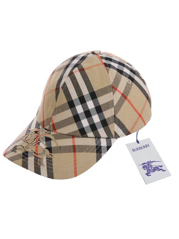 Vintage Check Base Ball Cap Beige - BURBERRY - BALAAN 2