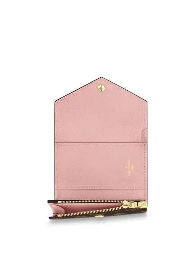 Zoe Monogram Flap Half Wallet Rose Ballerine - LOUIS VUITTON - BALAAN 6