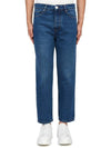 Low Rise Straight Jeans Blue - AMI - BALAAN 2