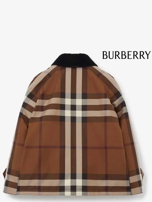 Kids Vintage Check Jacket Dark Brown - BURBERRY - BALAAN 4