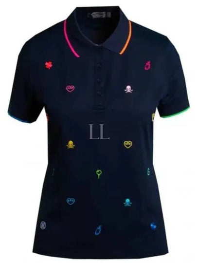 Mini Icon Tech Pique Polo Shirt Twilight - G/FORE - BALAAN 2