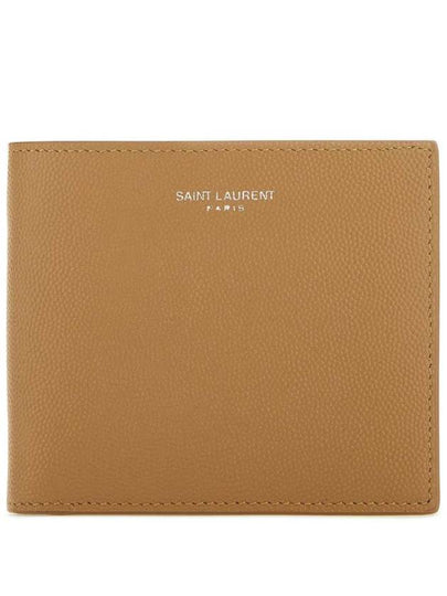 East West Leather Half Wallet Teak Wood - SAINT LAURENT - BALAAN 2