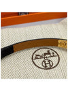 Women s Mini RIVALE Bracelet Black Leather Gold H081181CC - HERMES - BALAAN 7