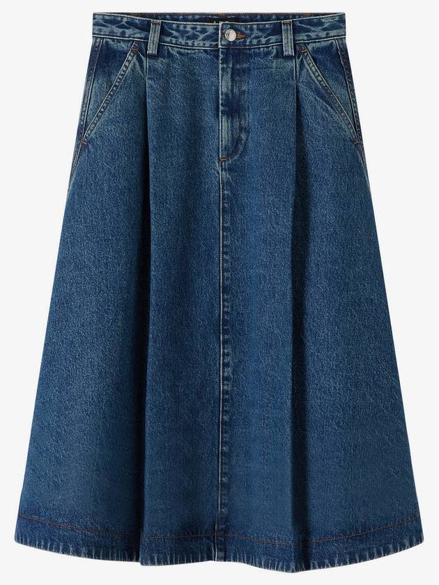 Denim A-Line Skirt Blue - A.P.C. - BALAAN 2