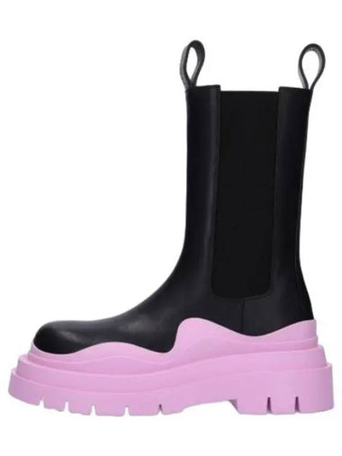 Tire Chelsea boots black pink - BOTTEGA VENETA - BALAAN 1