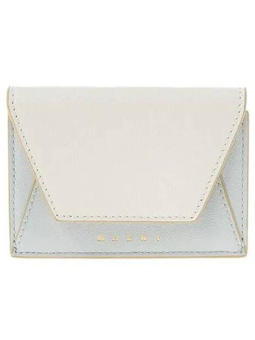 Blue White Flap Card Case PFMO0074U0 P2644 ZO430 - MARNI - BALAAN 1