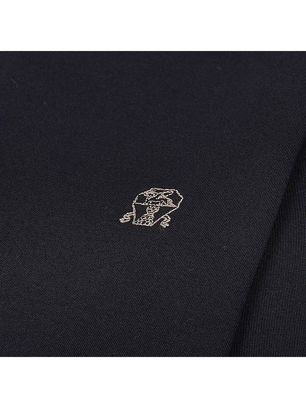 Logo Cotton Short-Sleeved T-Shirt Black - BRUNELLO CUCINELLI - BALAAN 5