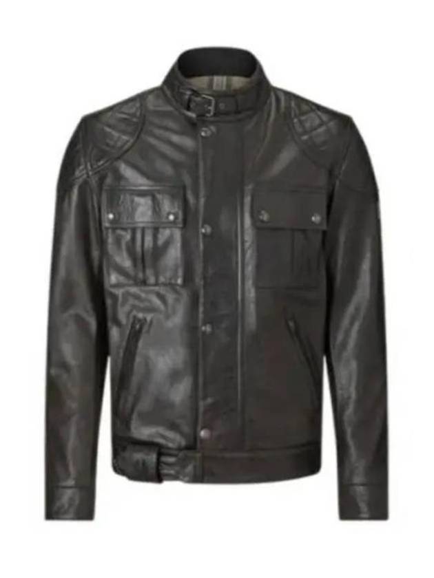 Brooklands Motorcycle Leather Jacket 105376 ATBLK - BELSTAFF - BALAAN 2