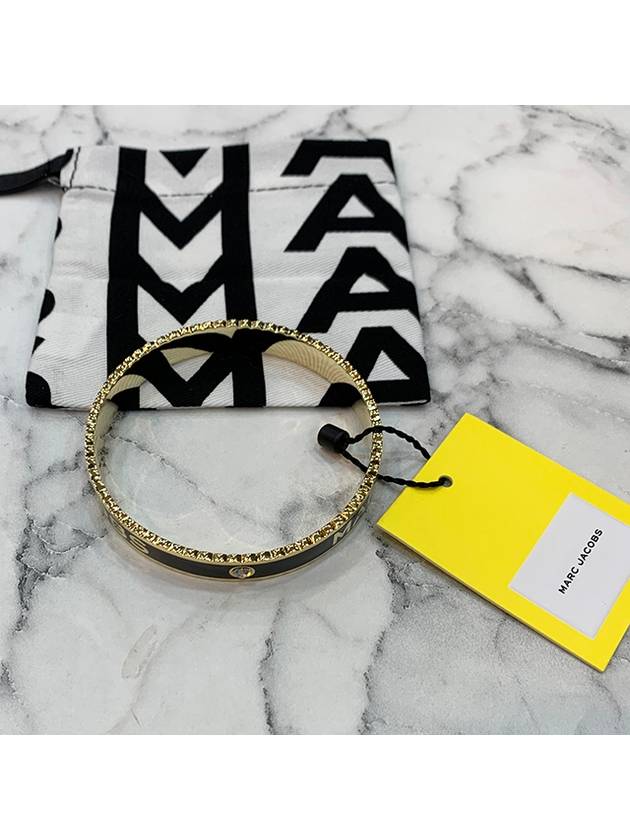 The Medallion Large Bangle Bracelet Black - MARC JACOBS - BALAAN 3