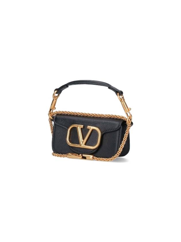 Rocco Micro Chain Shoulder Bag Black - VALENTINO - BALAAN 2