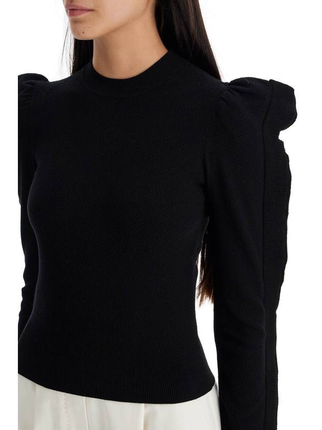 Genero stretch viscose knit top black - MAX MARA - BALAAN 5