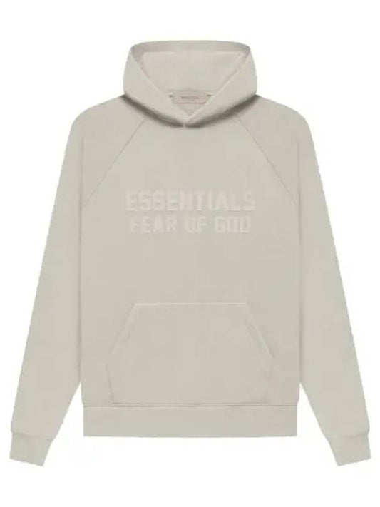 Essential Logo Pullover Brushed Hooded Smoke Men's TShirt 192SU222051F SK - FEAR OF GOD - BALAAN 1