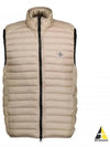 Loom Woven Chambers Recycled Nylon Down Padding Vest Dove Grey - STONE ISLAND - BALAAN 2