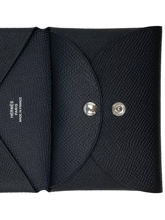 Calvi Duo Card Wallet Noir - HERMES - BALAAN 5