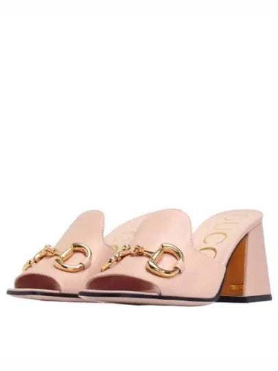 Women's Horsebit Slide Sandals Pink - GUCCI - BALAAN 2