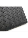 Intrecciato Half-Zip Clutch Bag Black - BOTTEGA VENETA - BALAAN 7