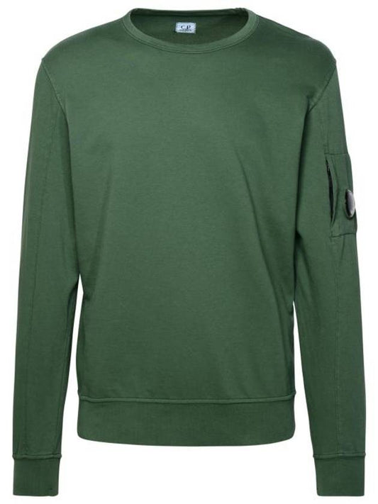 Light Fleece Sweatshirt Green - CP COMPANY - BALAAN 1