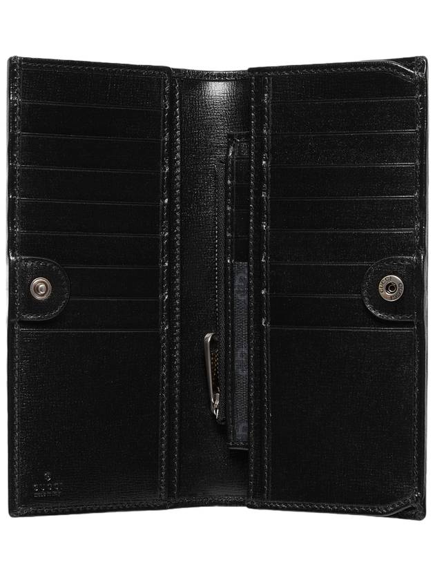 Interlocking G Long Wallet Black - GUCCI - BALAAN 5